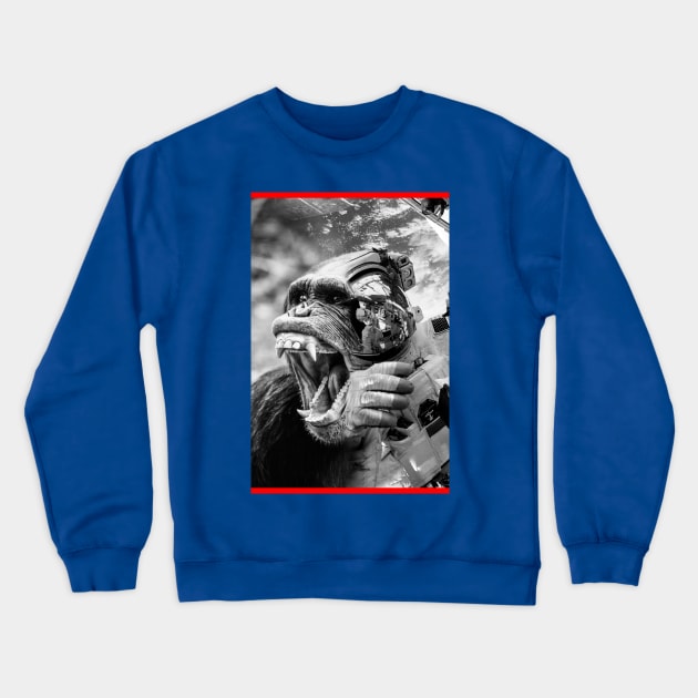 Atro Chimp Crewneck Sweatshirt by Adatude